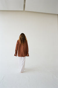 Linen Tie Top - Terracotta